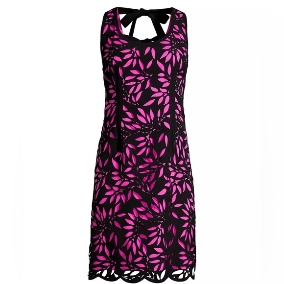 Shani Laser-Cut Bow-Back Dress US2/UK6 High-end Couture Fancy Party Glamour - Picture 1 of 6